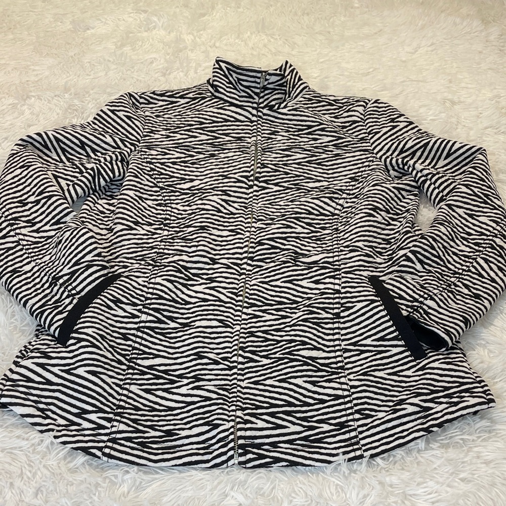 Erin London Black and white WOMENS SIZE SMALL  Textured Jacket
